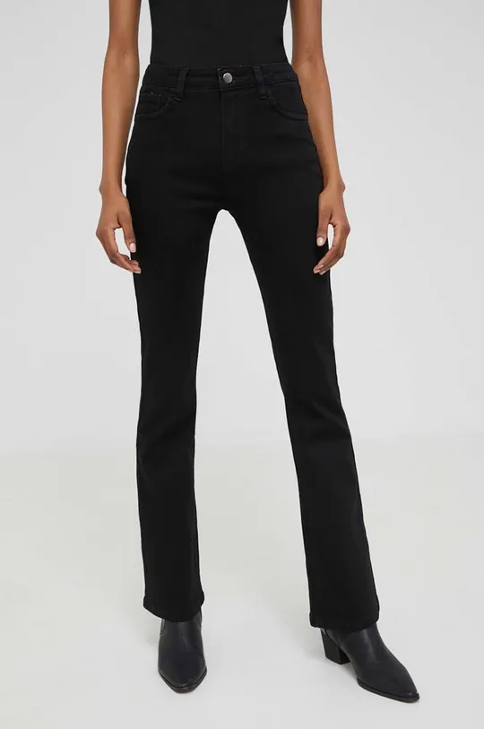 μαύρο Τζιν παντελόνι Answear Lab Push Uppremium Jeans Γυναικεία