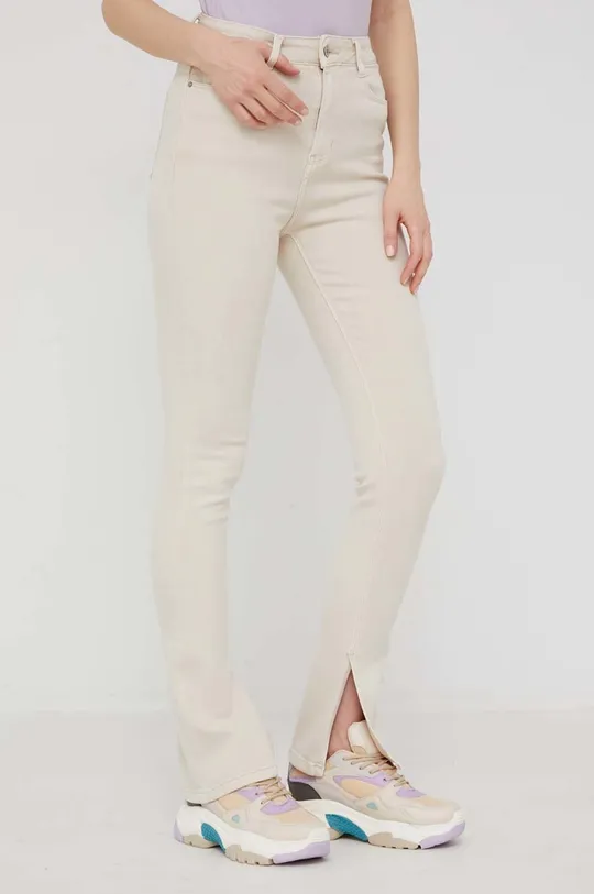 beżowy Answear Lab jeansy Premium Denim Damski