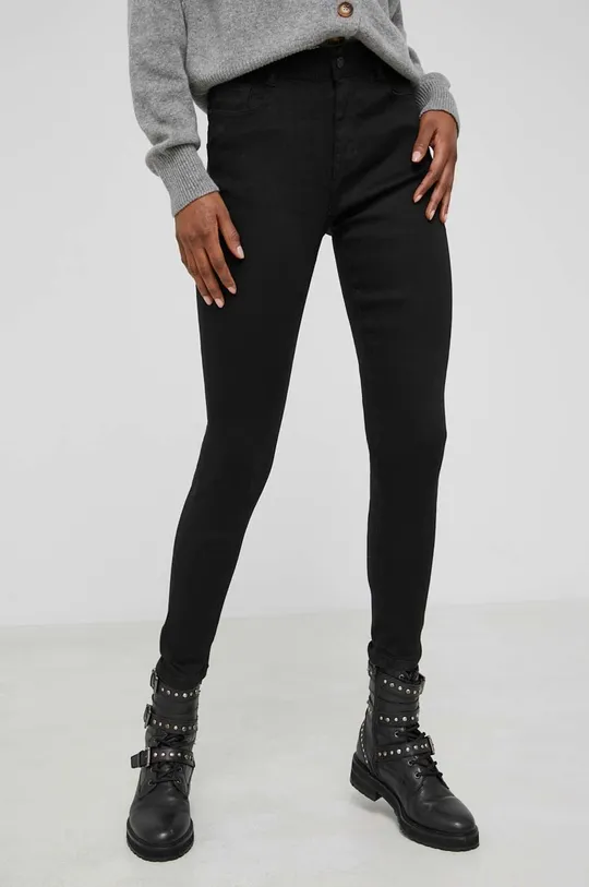 μαύρο Παντελόνι Answear Lab Push-up Γυναικεία