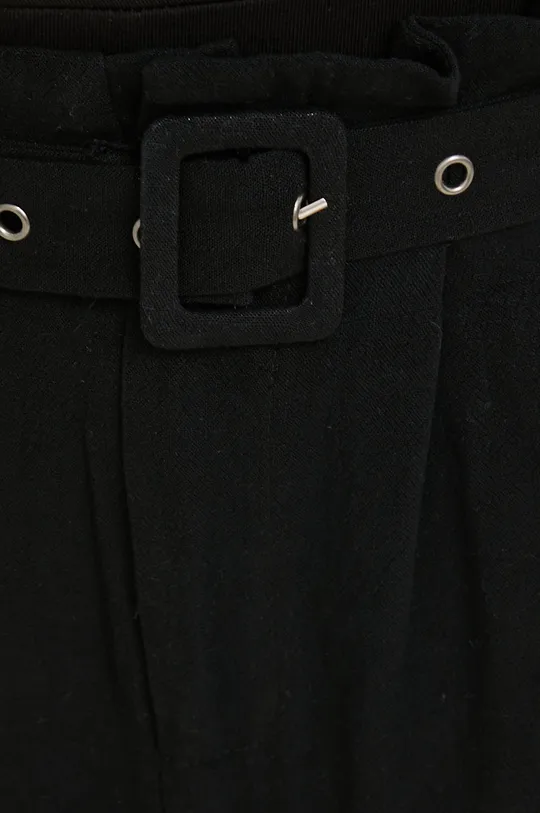 μαύρο Παντελόνι με λινό Answear Lab