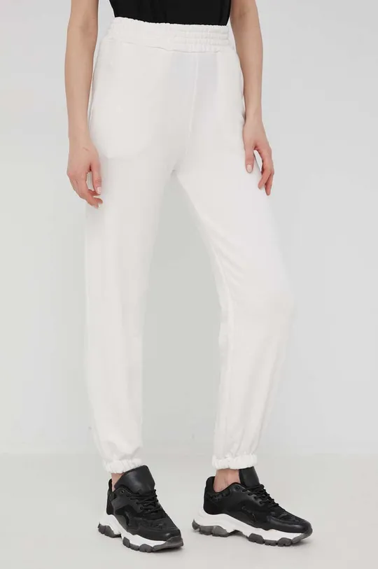 biały Answear Lab spodnie dresowe Damski