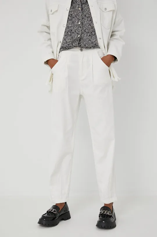 biały Answear Lab spodnie Damski