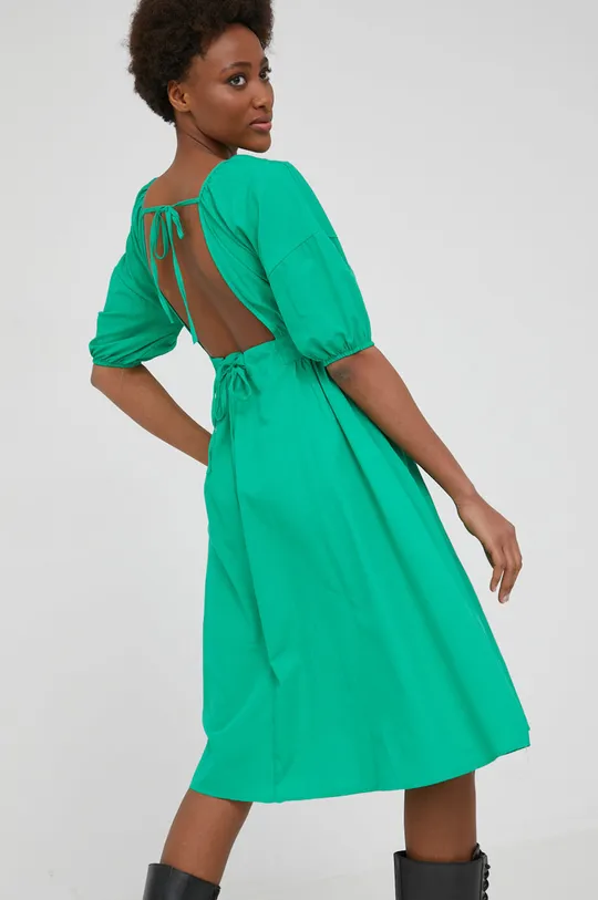 zelená Bavlnené šaty Answear Lab Dámsky
