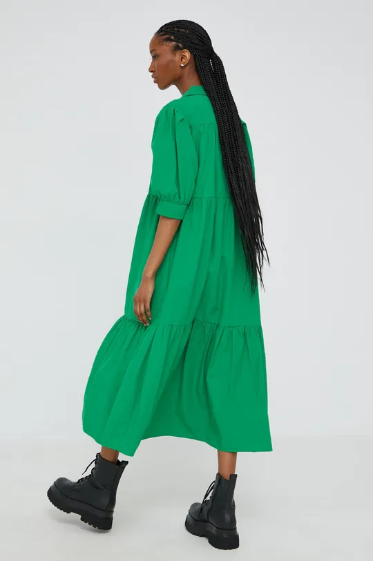 Bavlnené šaty Answear Lab zelená