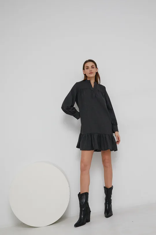 czarny Answear Lab Sukienka bawełniana Damski