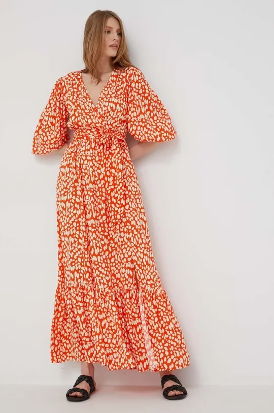 Φόρεμα Answear Lab πορτοκαλί