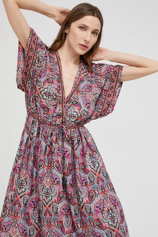 Svilena haljina Answear Lab Silk Blended Ženski