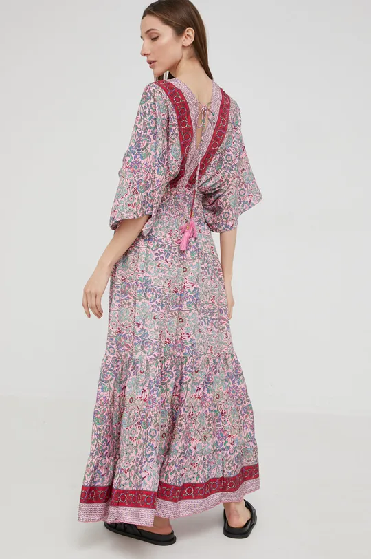 ροζ Μεταξωτό φόρεμα Answear Lab Silk Blended