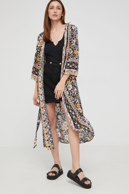 czarny Answear Lab kimono Damski