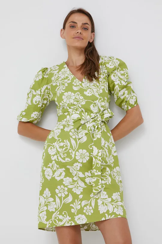 zielony Answear Lab sukienka bawełniana Damski