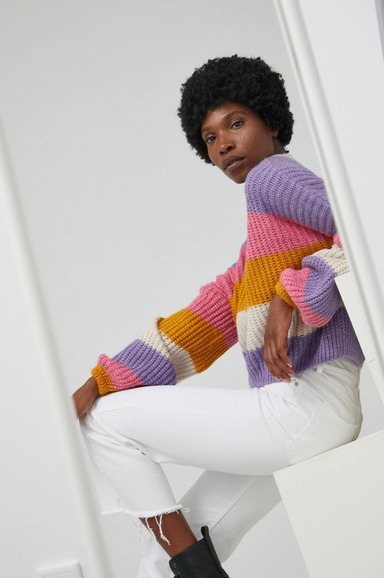 multicolor Answear Lab Sweter