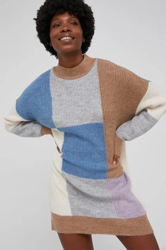 beżowy Answear Lab Sweter z domieszką wełny