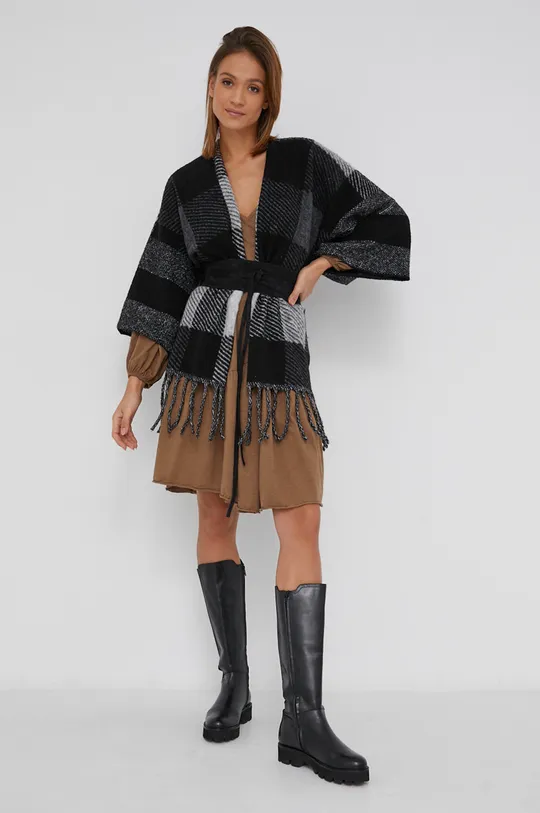 Answear Lab Poncho czarny