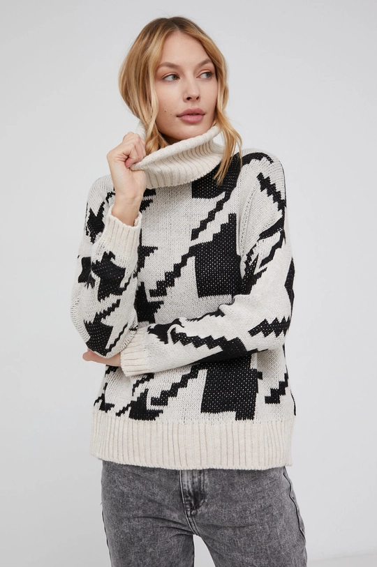 beżowy Answear Lab Sweter