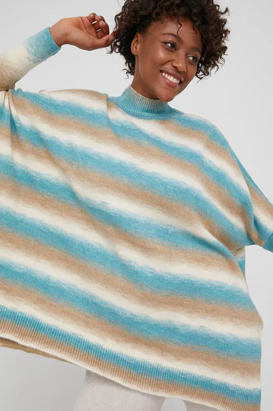 niebieski Answear Lab Sweter z wełną