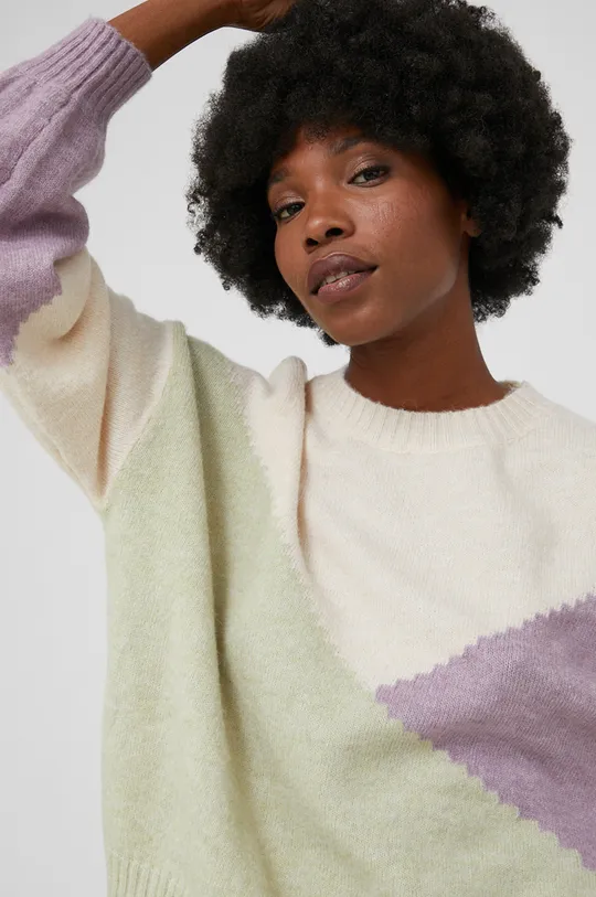 beżowy Answear Lab Sweter z wełną