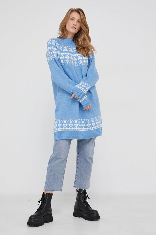 niebieski Answear Lab Sweter z wełną