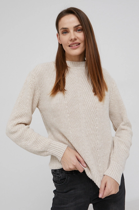 beżowy Answear Lab Sweter