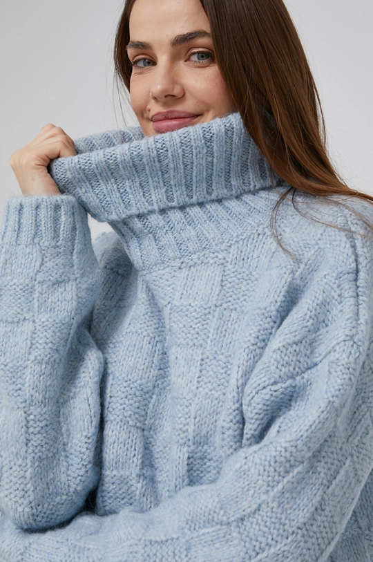 niebieski Answear Lab Sweter z wełną