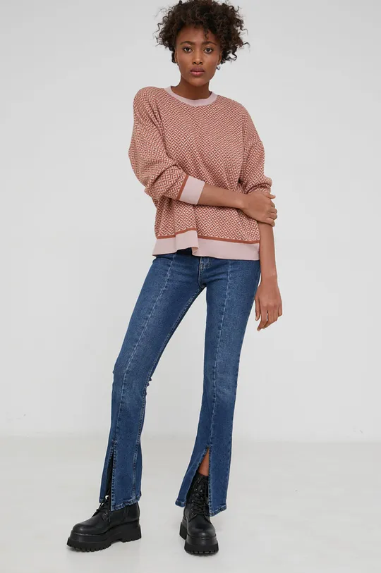 Answear Lab Sweter różowy