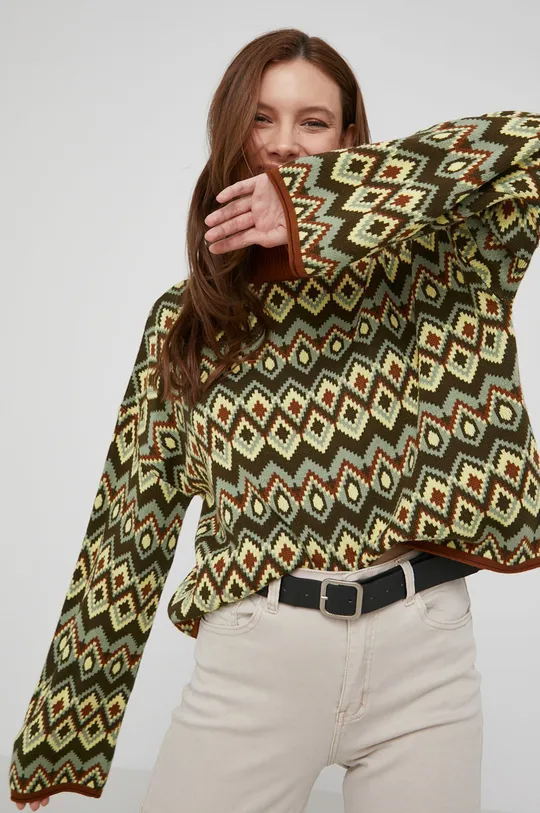 zöld Answear Lab pulóver Női