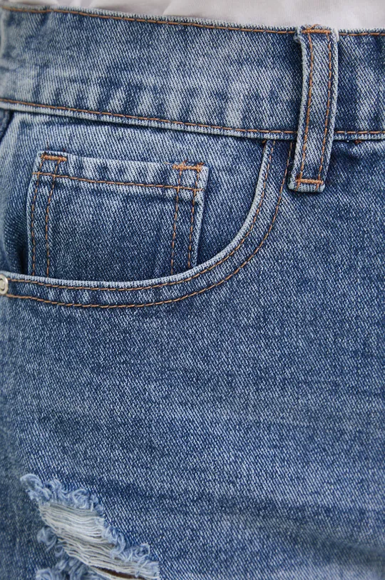 niebieski Answear Lab szorty jeansowe Push Up