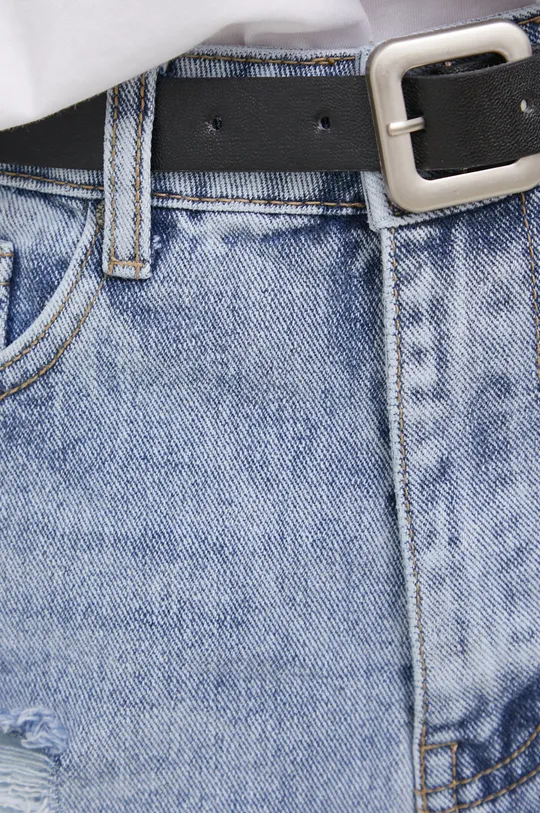 modrá Rifľové krátke nohavice Answear Lab Premium