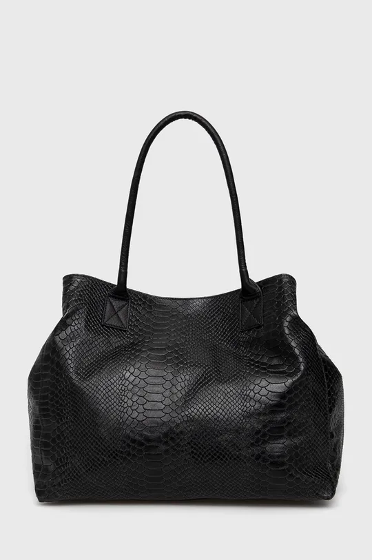 μαύρο Answear Lab - Δερμάτινη τσάντα Γυναικεία