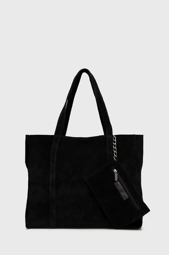 μαύρο Answear Lab - Τσάντα σουέτ Γυναικεία