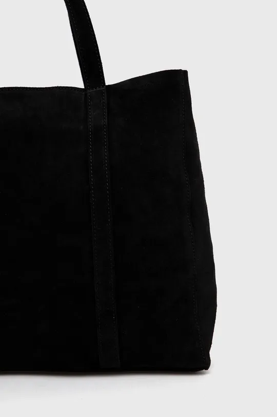 μαύρο Answear Lab - Τσάντα σουέτ