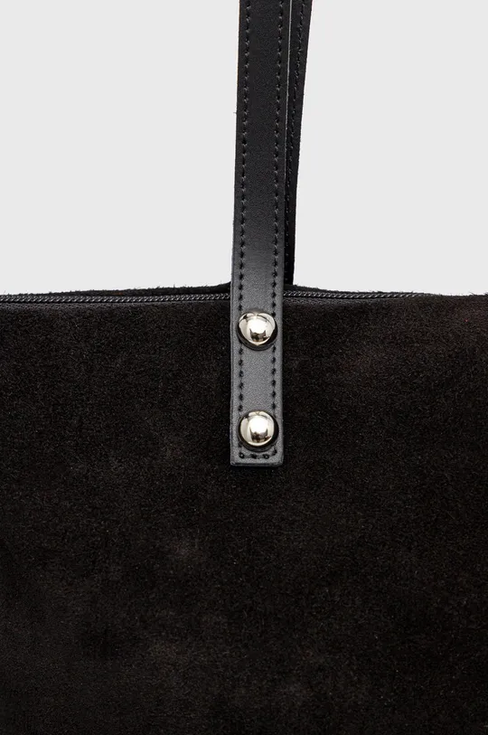 Semišová kabelka Answear Lab čierna