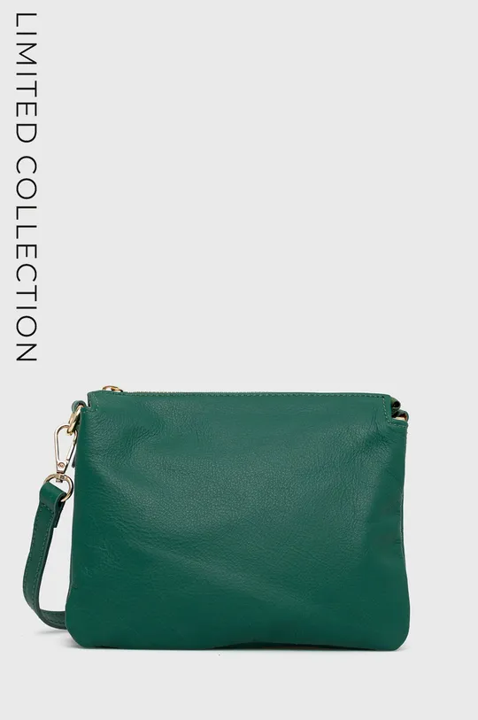 зелений Шкіряна сумочка Answear Lab X Лімітована колекція BE BRAVE Жіночий