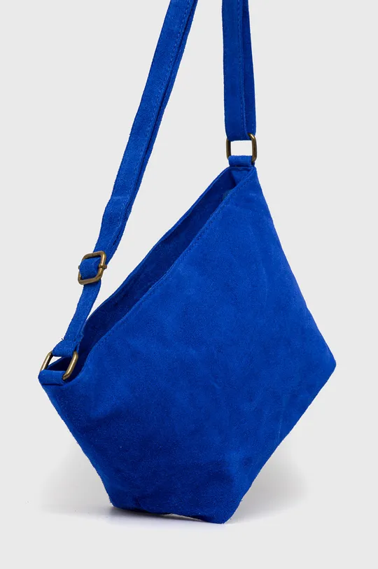 Τσάντα σουέτ Answear Lab σκούρο μπλε