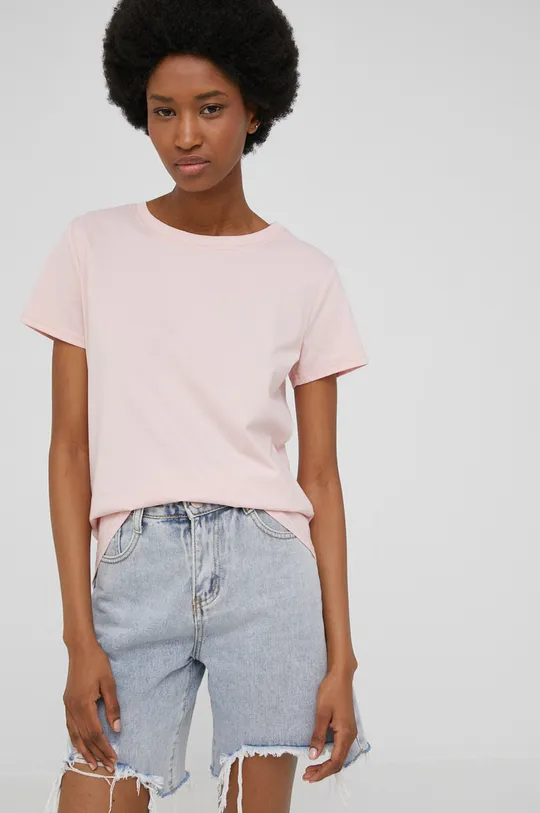 różowy Answear Lab t-shirt Damski