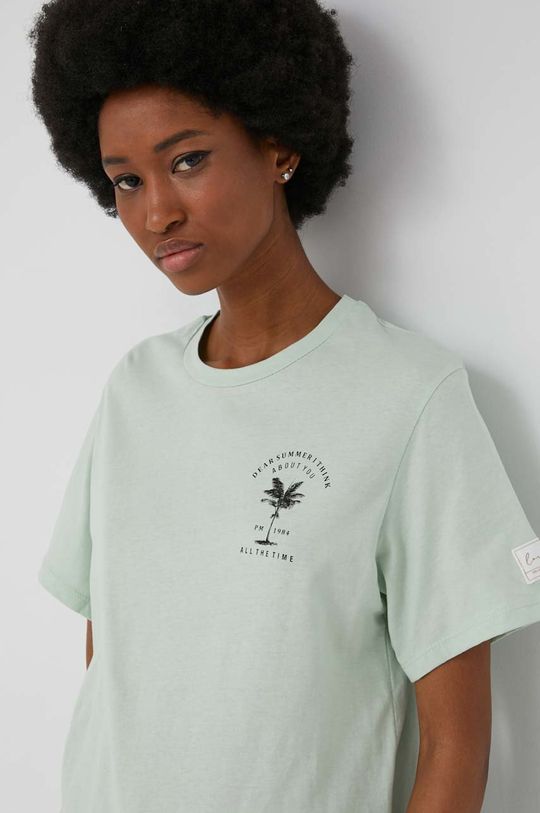 miętowy Answear Lab t-shirt bawełniany