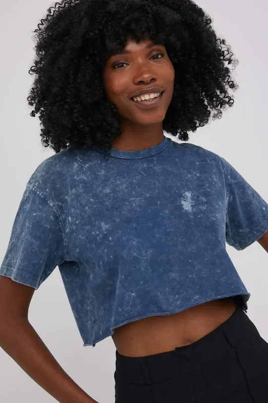 μπλε Βαμβακερό μπλουζάκι Answear Lab Γυναικεία