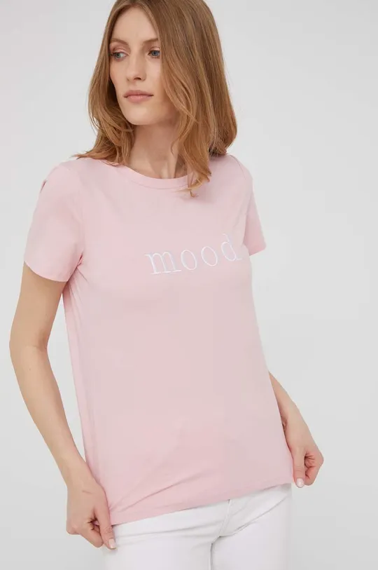różowy Answear Lab t-shirt