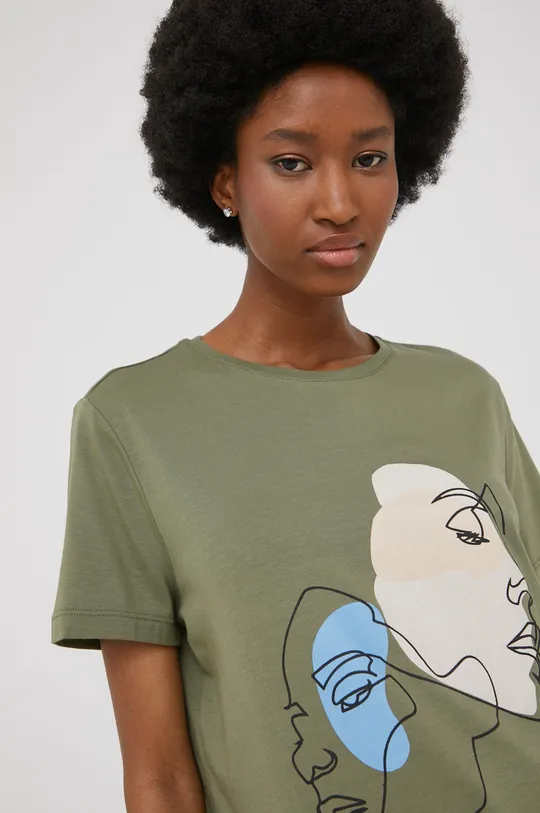 Бавовняна футболка Answear Lab Жіночий