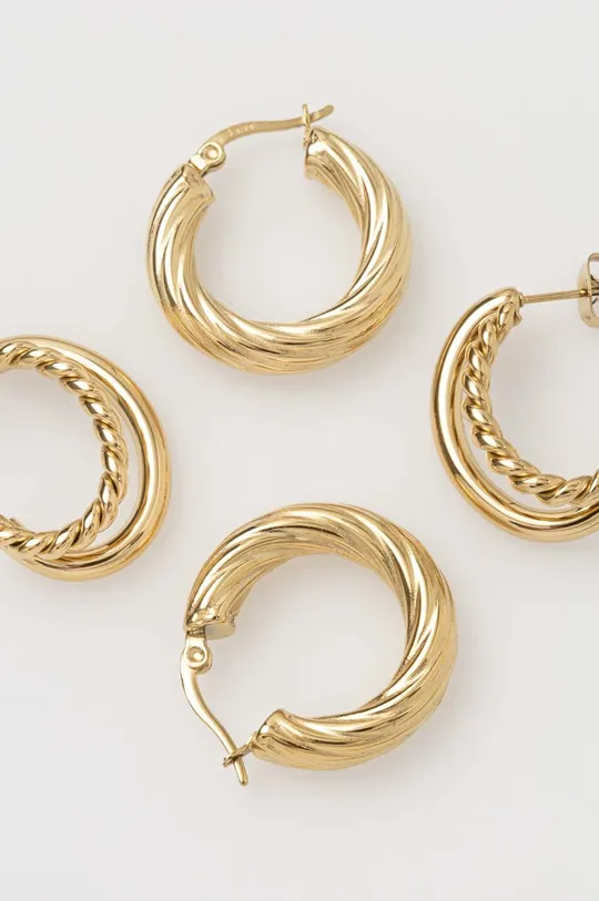 Επιχρυσωμένα σκουλαρίκια Answear Lab 2-pack  Ανοξείδωτο ατσάλι επενδυμένο με χρυσό 14 καρατίων