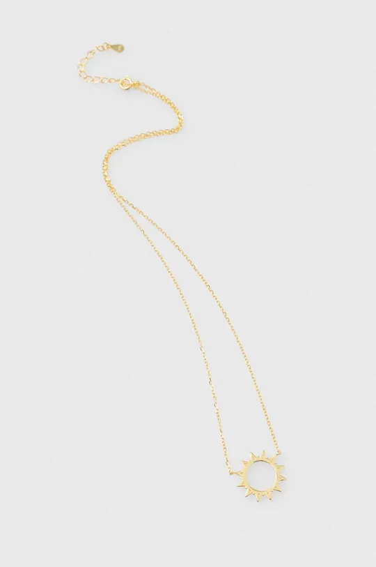 χρυσαφί Κολιέ από επιχρυσωμένο ασήμι Answear Lab Γυναικεία