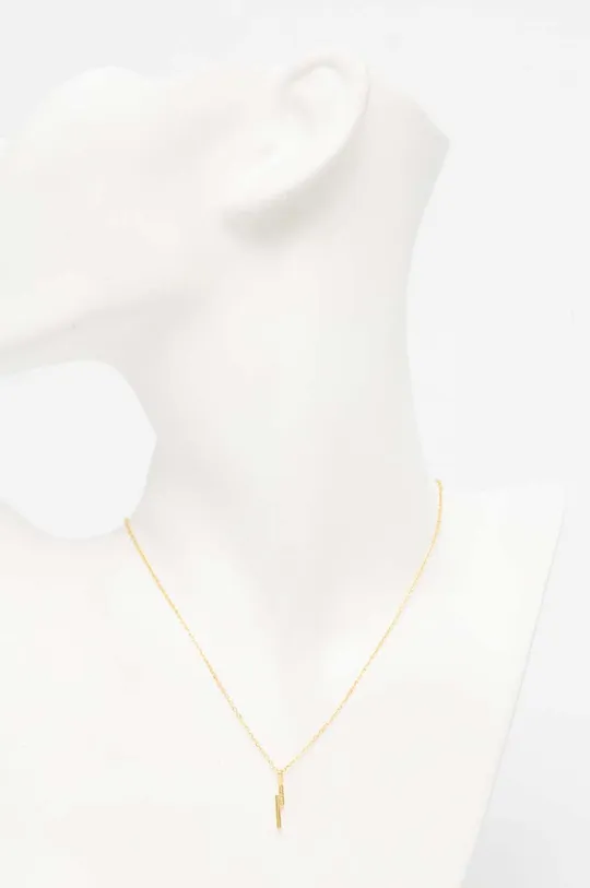 Pozlačena ogrlica Answear Lab  srebro 925, prevlečeno z 18-karatnim zlatom