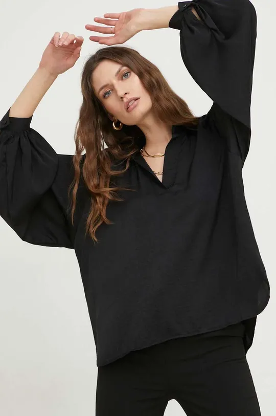 μαύρο μπλουζάκι Answear Lab Γυναικεία