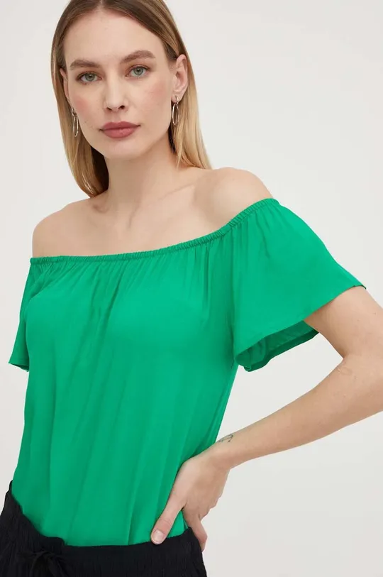 Μπλουζάκι Answear Lab πράσινο