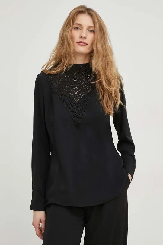 μαύρο Μπλουζάκι Answear Lab X limited collection SISTERHOOD