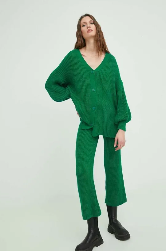 Σετ ζακέτα και παντελόνι Answear Lab πράσινο