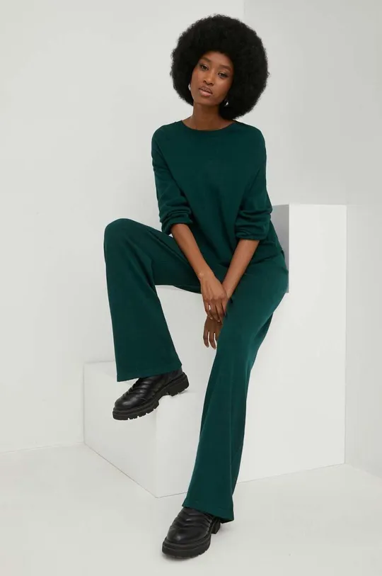 зелёный Комплект - свитер и штаны Answear Lab Женский