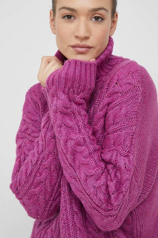 fialová Vlněný svetr Answear Lab