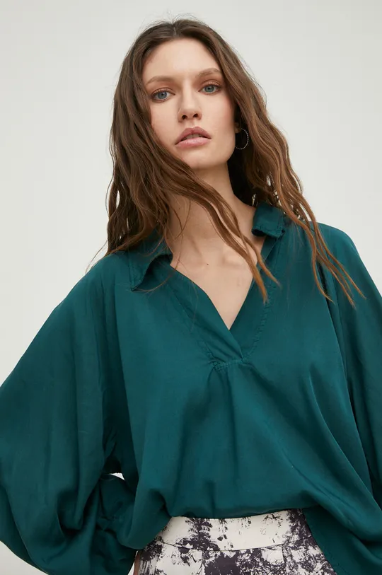 зелений Блузка Answear Lab Жіночий