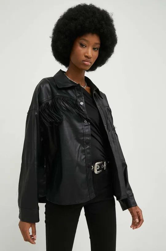 czarny Answear Lab koszula X kolekcja limitowana SISTERHOOD Damski