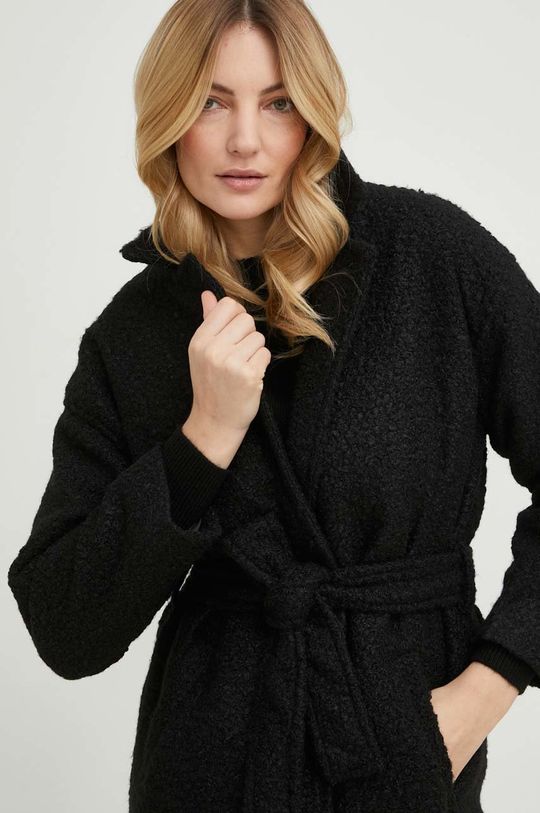 negru Answear Lab palton de lana